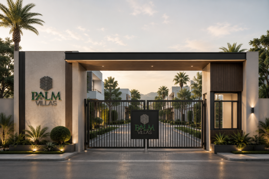Gated community, house